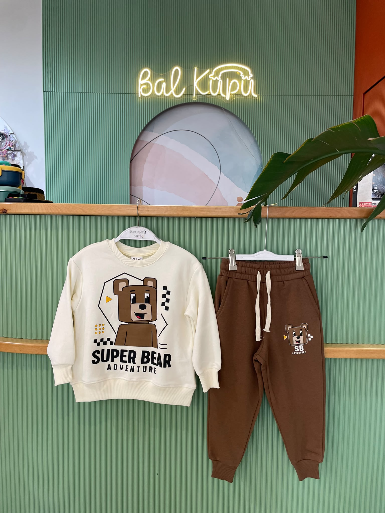 ONE NİCE SUPER BEAR TAKIM - KREM — ikinci görsel