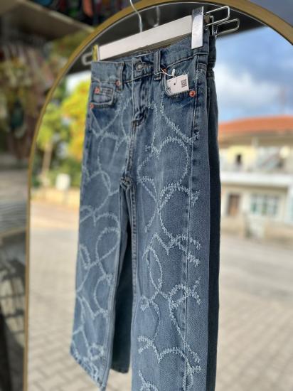 KALP İŞLEMELİ KOT PANTALON