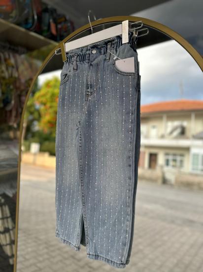 TAŞ İŞLEMELİ KOT PANTALON